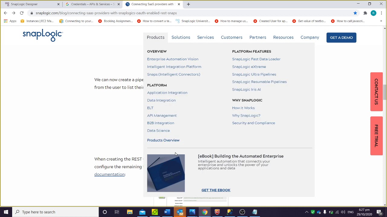 SnapLogic and  Google Drive API REST Get Snap (I)