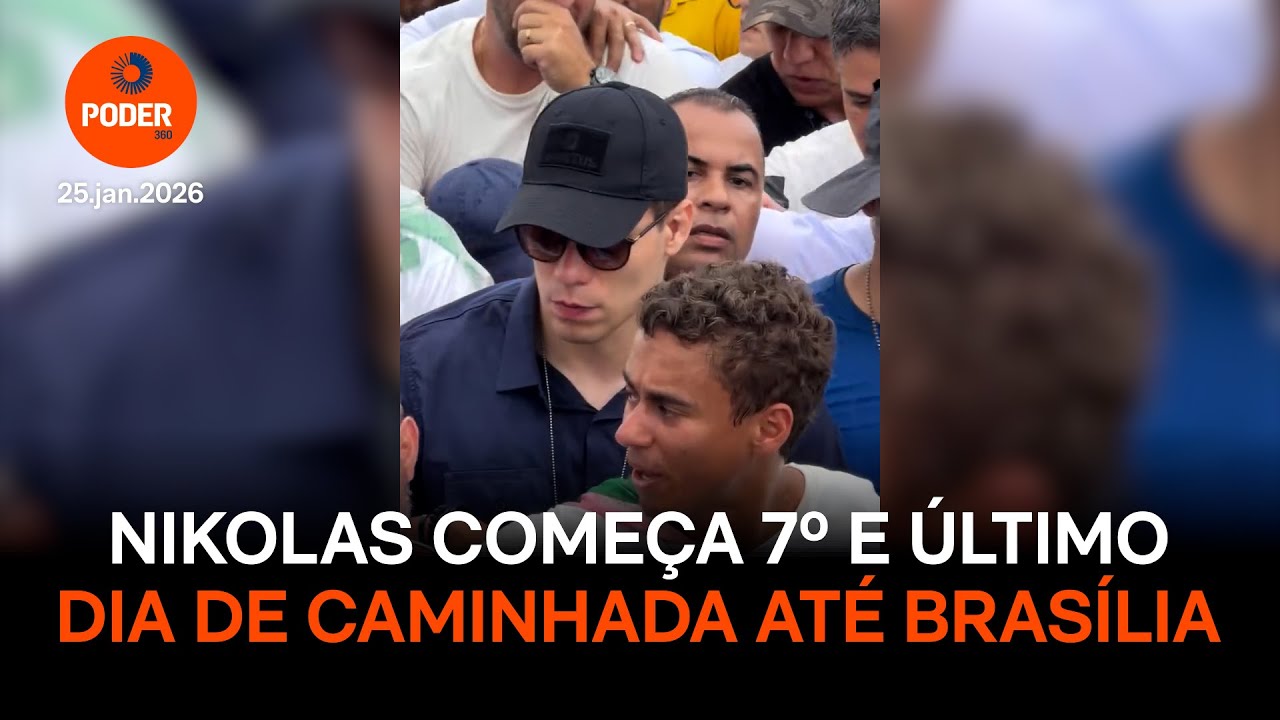 Nikolas começa 7º e último dia de caminhada até Brasília