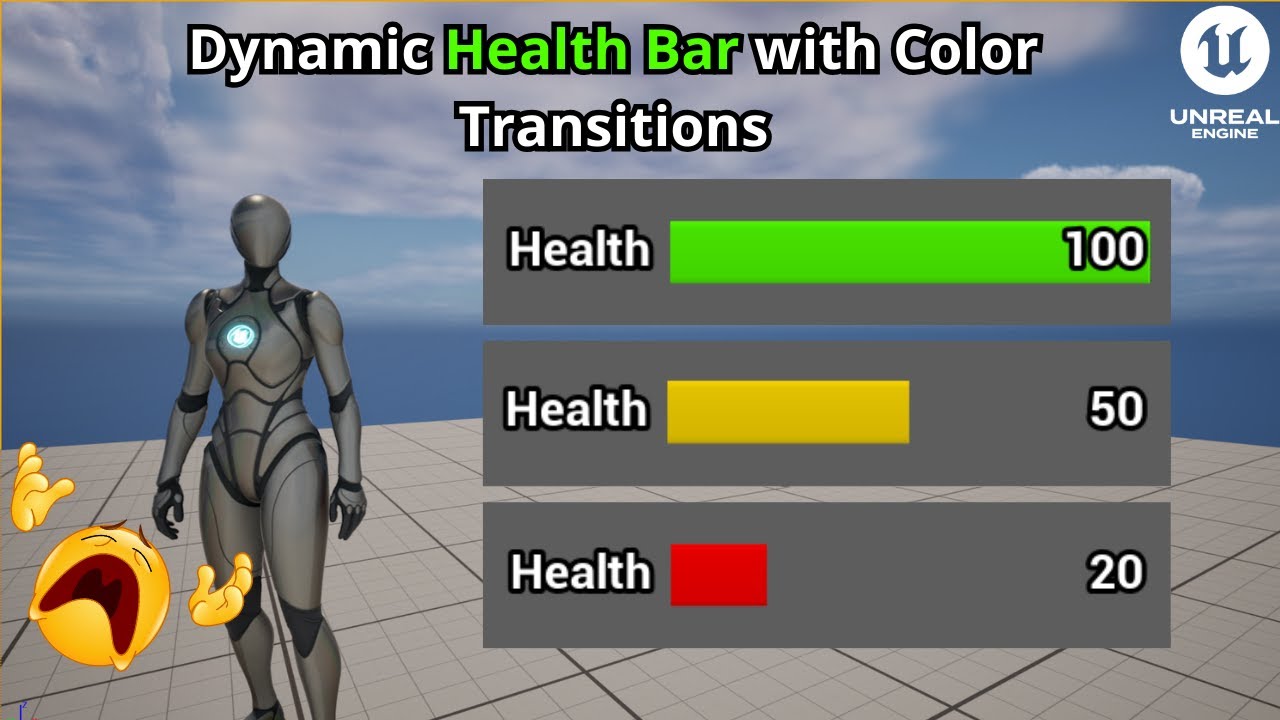 Create A Dynamic Health Bar with Color Transitions in UE5