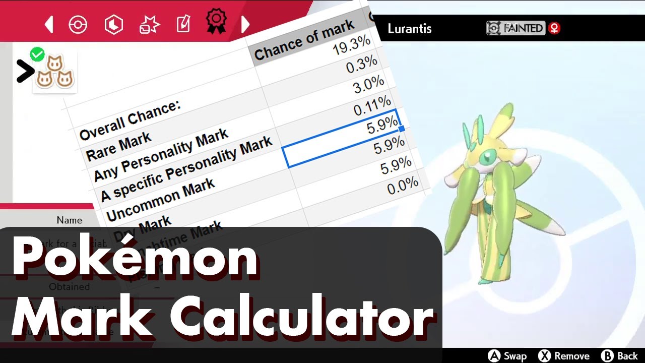 Pokémon Mark Chance Calculator - How Rare is YOUR Marked Shiny