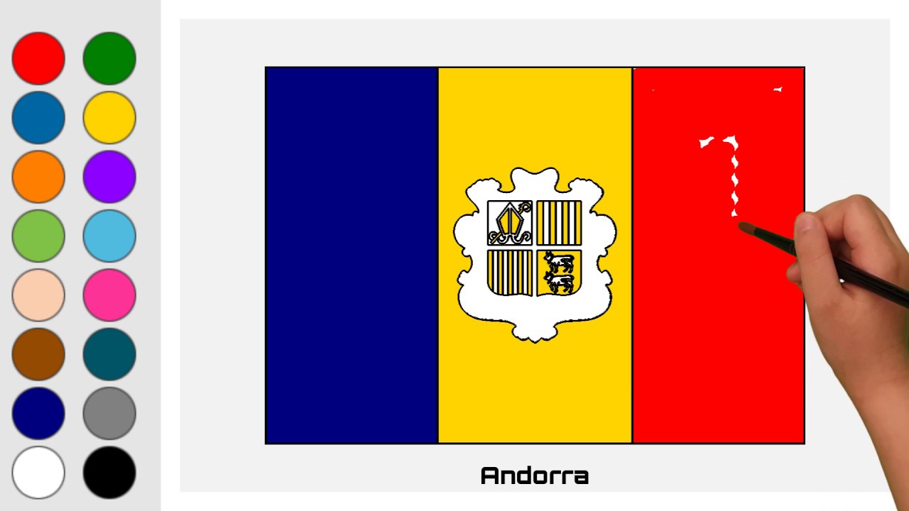 Flag of Andorra - Europe