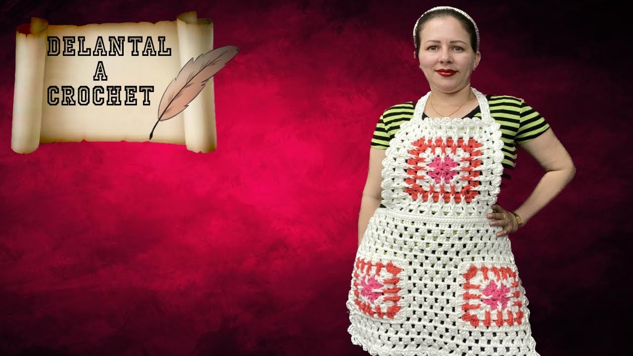 PASO A PASO PARA TEJER DELANTAL  A CROCHET