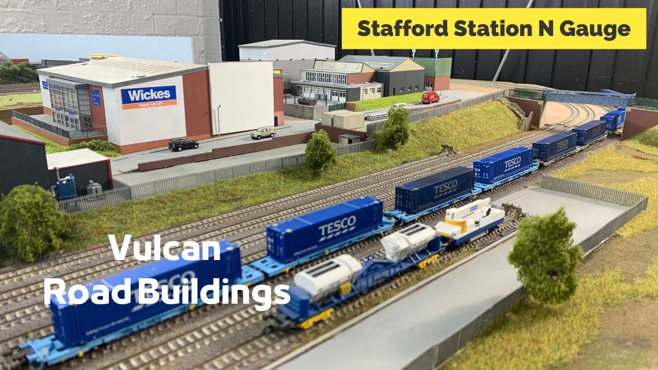 N Gauge Layout Update Vulcan Road Buildings