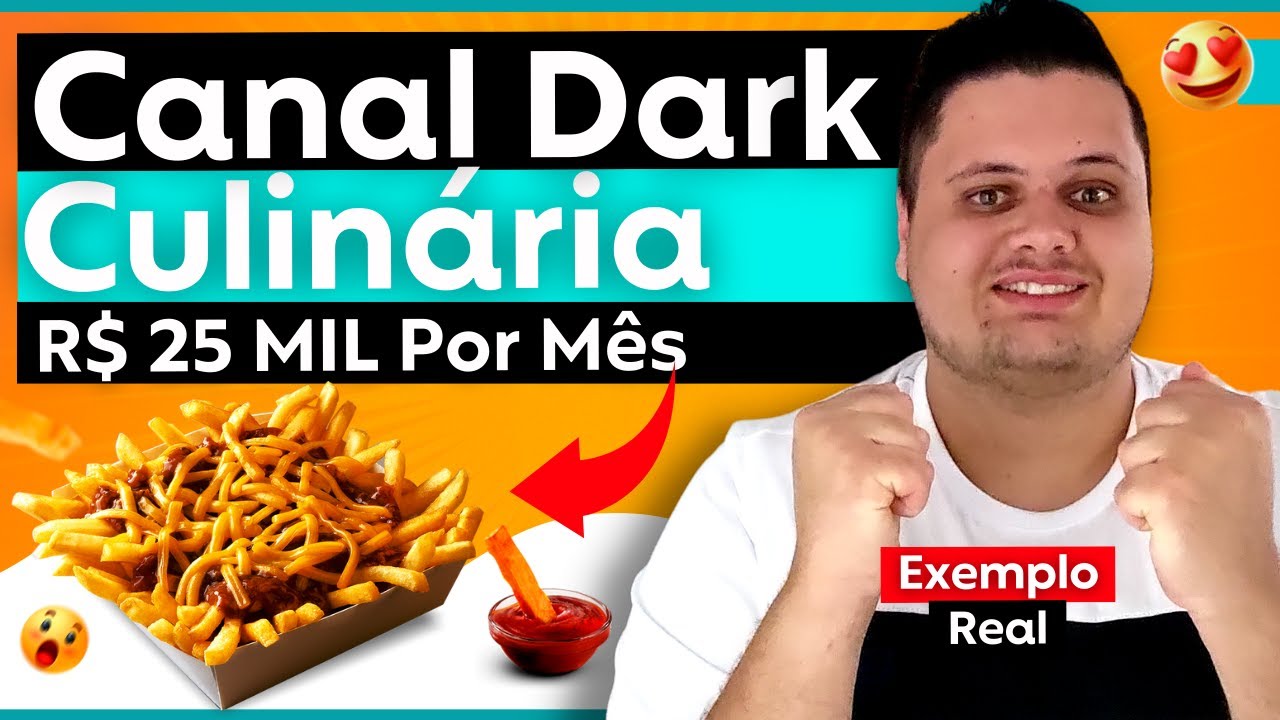 🤑 [&Iacute;NCR&Iacute;VEL] Esse Canal Fatura R$25 Mil Por M&ecirc;s?!?! Canal Dark de Culin&aacute;ria Sem Aparecer - Receitas
