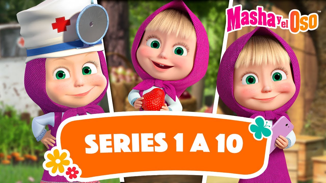 Masha y el Oso Castellano 🐻👧 TEMPORADA 1: Ver Series 1 a 10 🌸⭐️ Colección de dibujos animados 📺