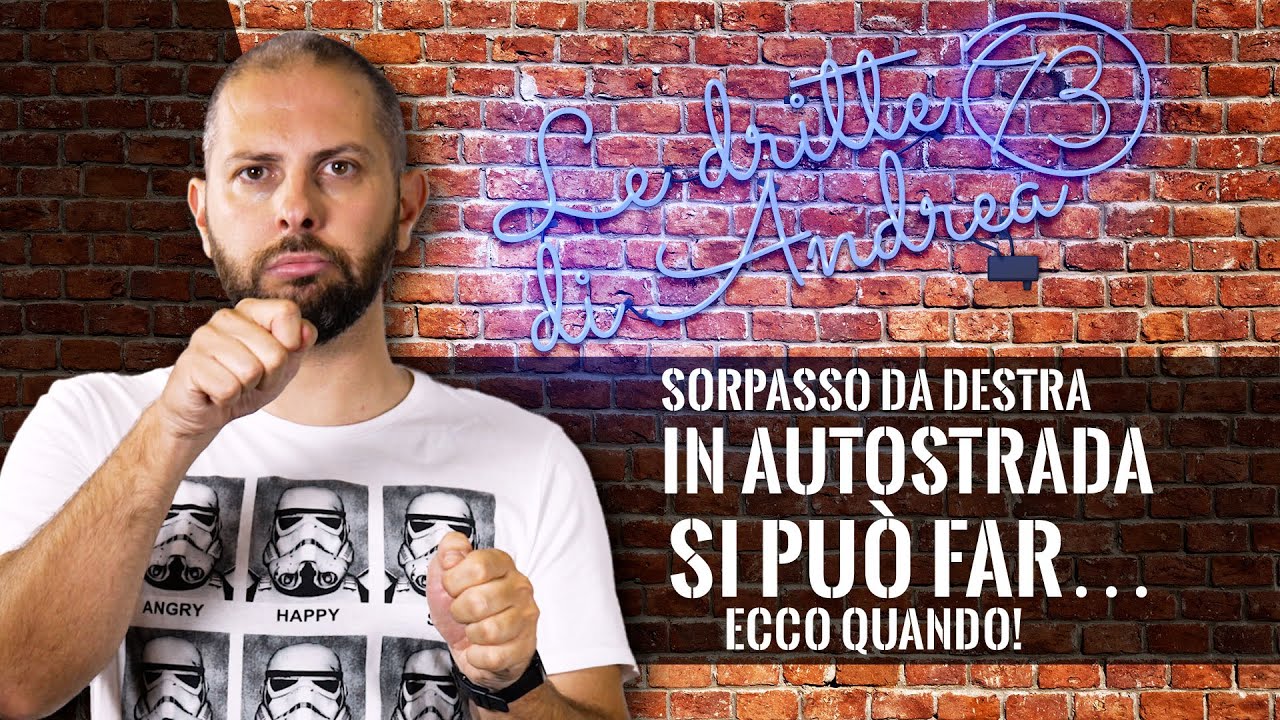 Sorpasso DA DESTRA in autostrada? È possibile!