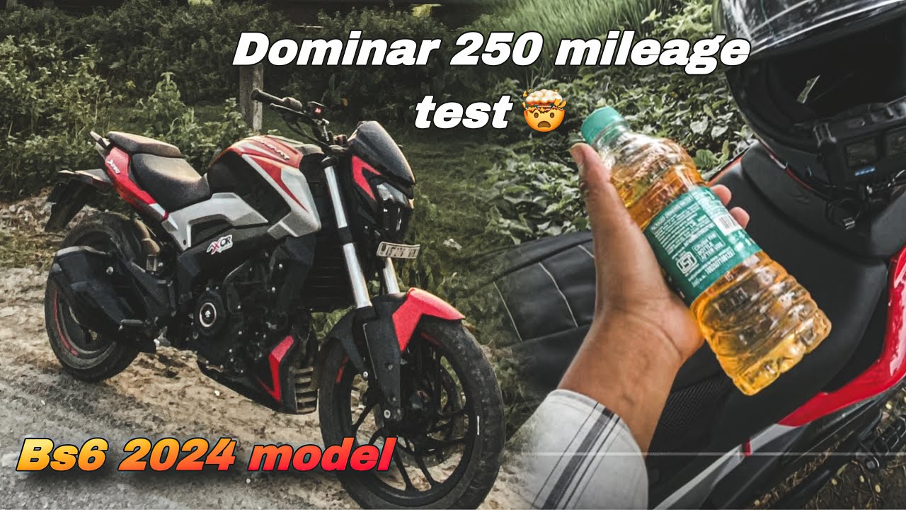 Dominar 250 mileage test 🤯 || 2024 model || Half liter speed test🤩