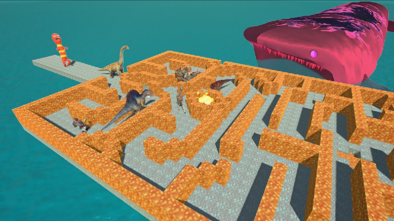 MAZE LAVA - ALL GROUND UNITS RUN FROM RED LARVA - SANBOX // ARBS