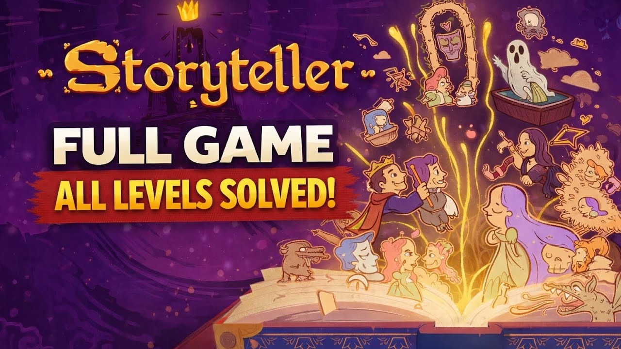 Storyteller Full Game Walkthrough – All Levels Solved (No Commentary)