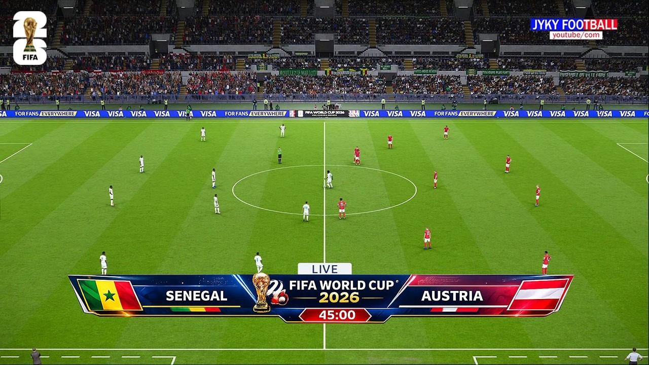 Senegal vs Austria | FIFA World Cup 2026 | Full football match all goals | eFootball PES