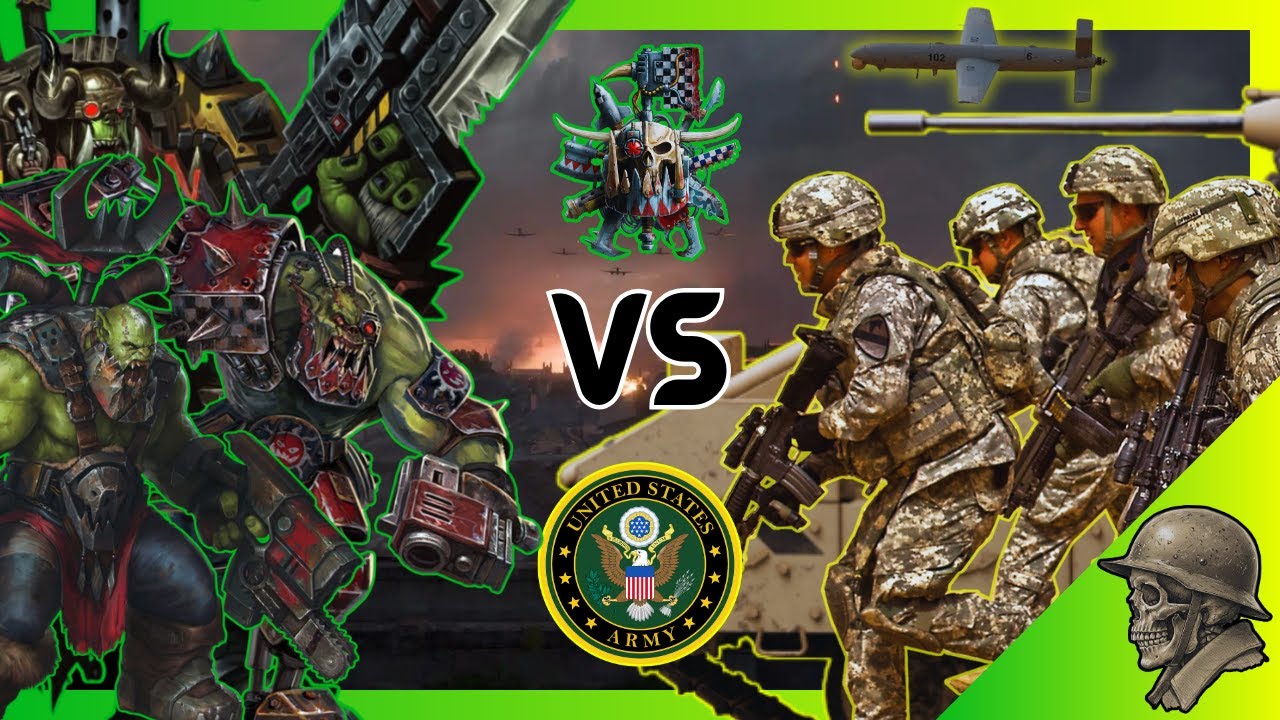 COULD AN ORK INVASION FORCE CONQUER EARTH. WARHAMMER 40K VS REAL WORLD.