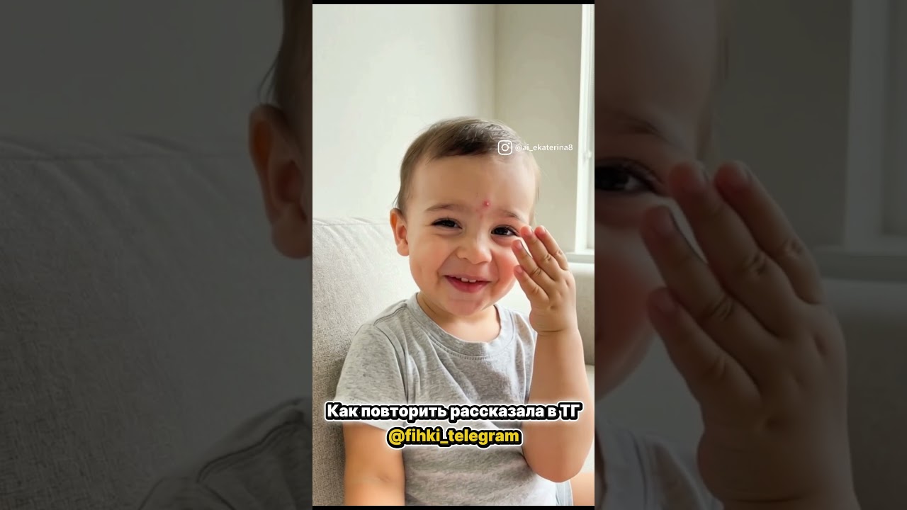 так же я... как повторить ИИ тренд инструкция в ТГ #видеоии #ииконтент #юмор #смешныедети