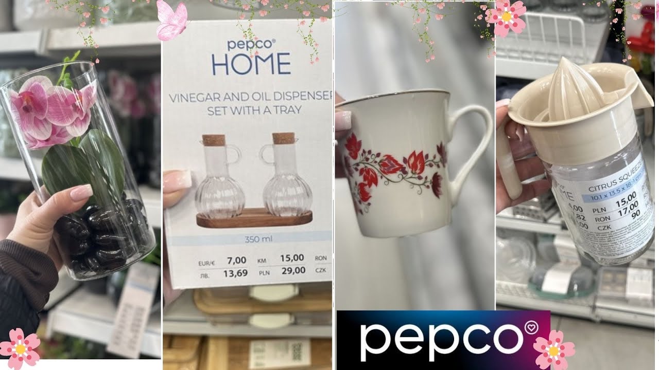 PEPCO 🌸 1+1 💖 cudne NOWOŚCI do KUCHNI👩&zwj;🍳💖 ORCHIDEA w szkle & wazony & zestaw do oliwy &HITY Z P&Oacute;ŁKI🍓
