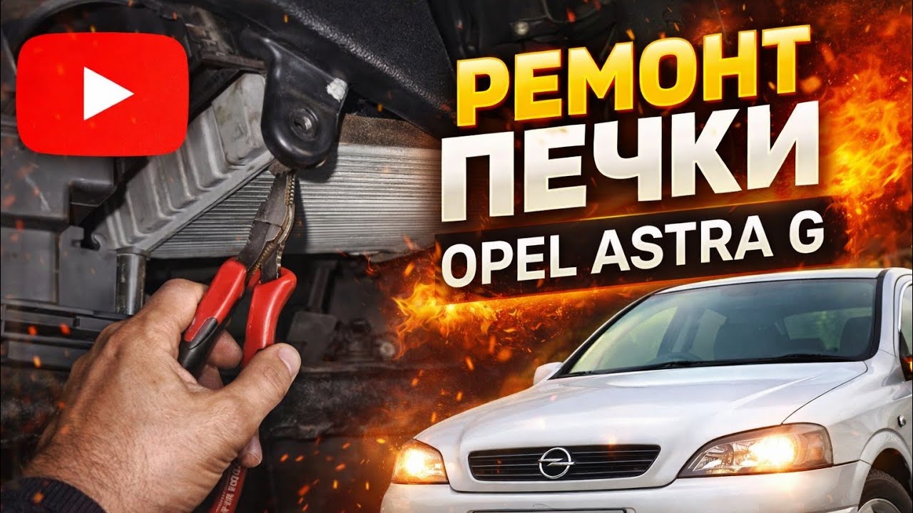 Ремонт печки в OPEL ASTRA G