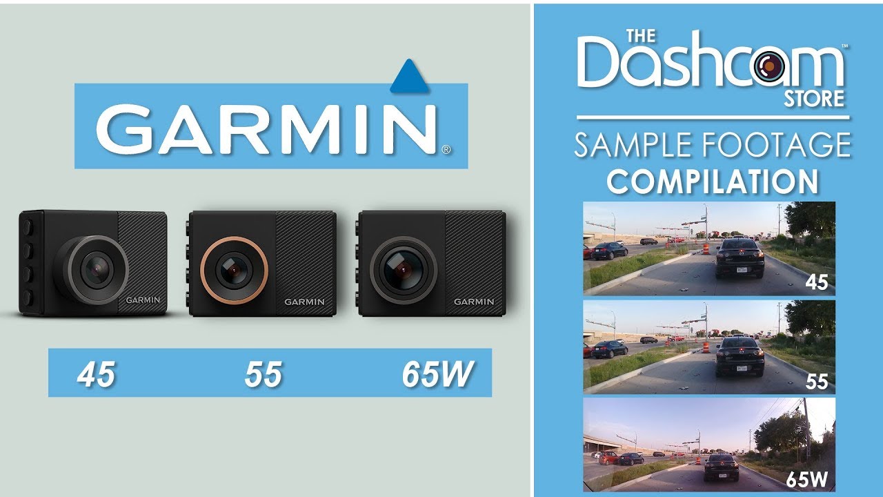 Garmin 45, 55, 65W Dashcam Side-by-Side Sample Footage | by The Dashcam Store™