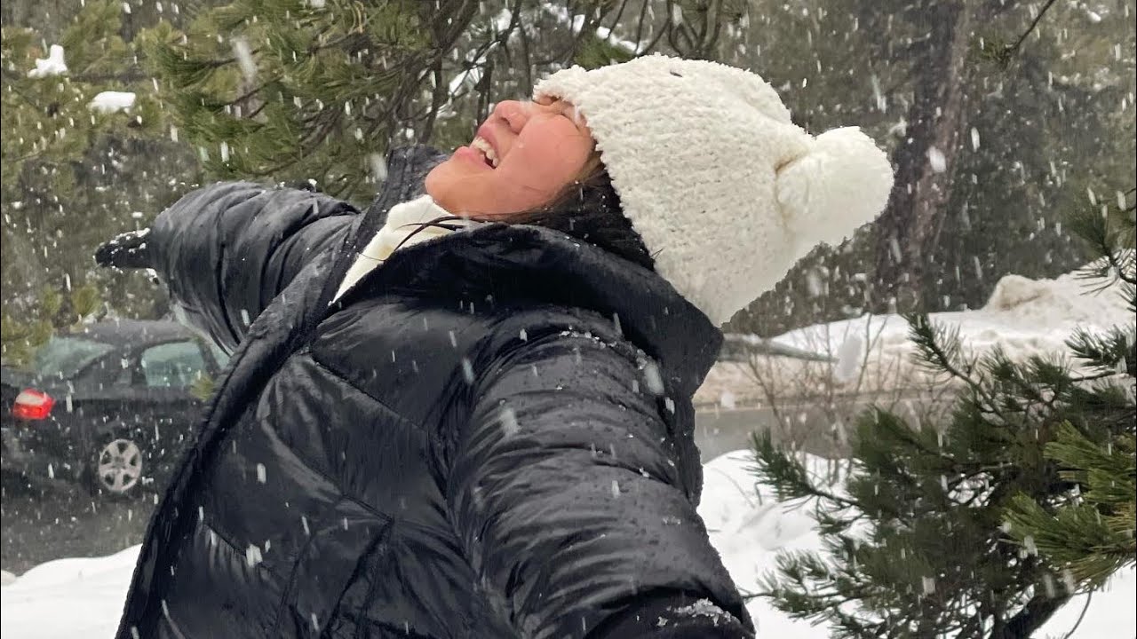 MY FIRST SNOWFALL IN CYPRUS (TROODOS MOUNTAIN) !!!