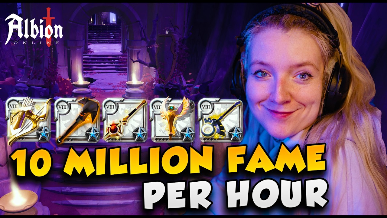 How to get EASY 10+ Million Fame per Hour with this 5 Man Comp | Albion Online