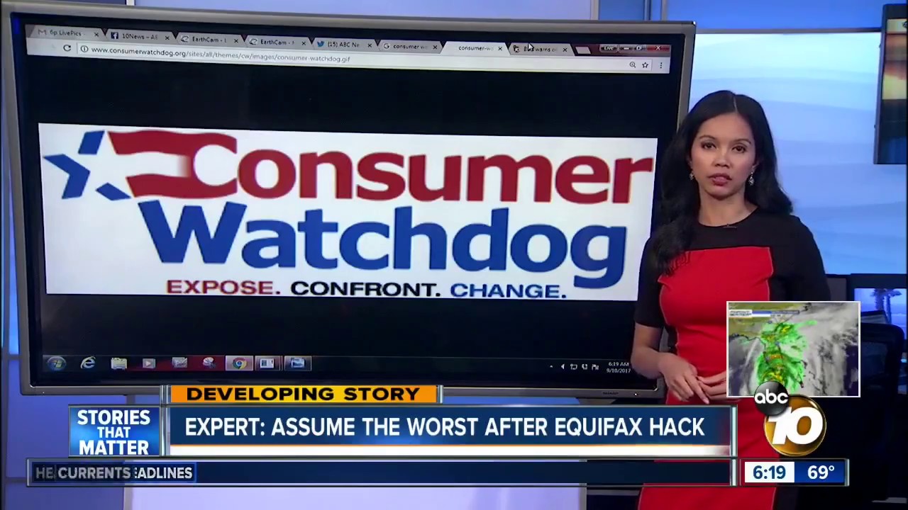 KGTV ABC 10, San Diego: Consumer Watchdog says Equifax's 