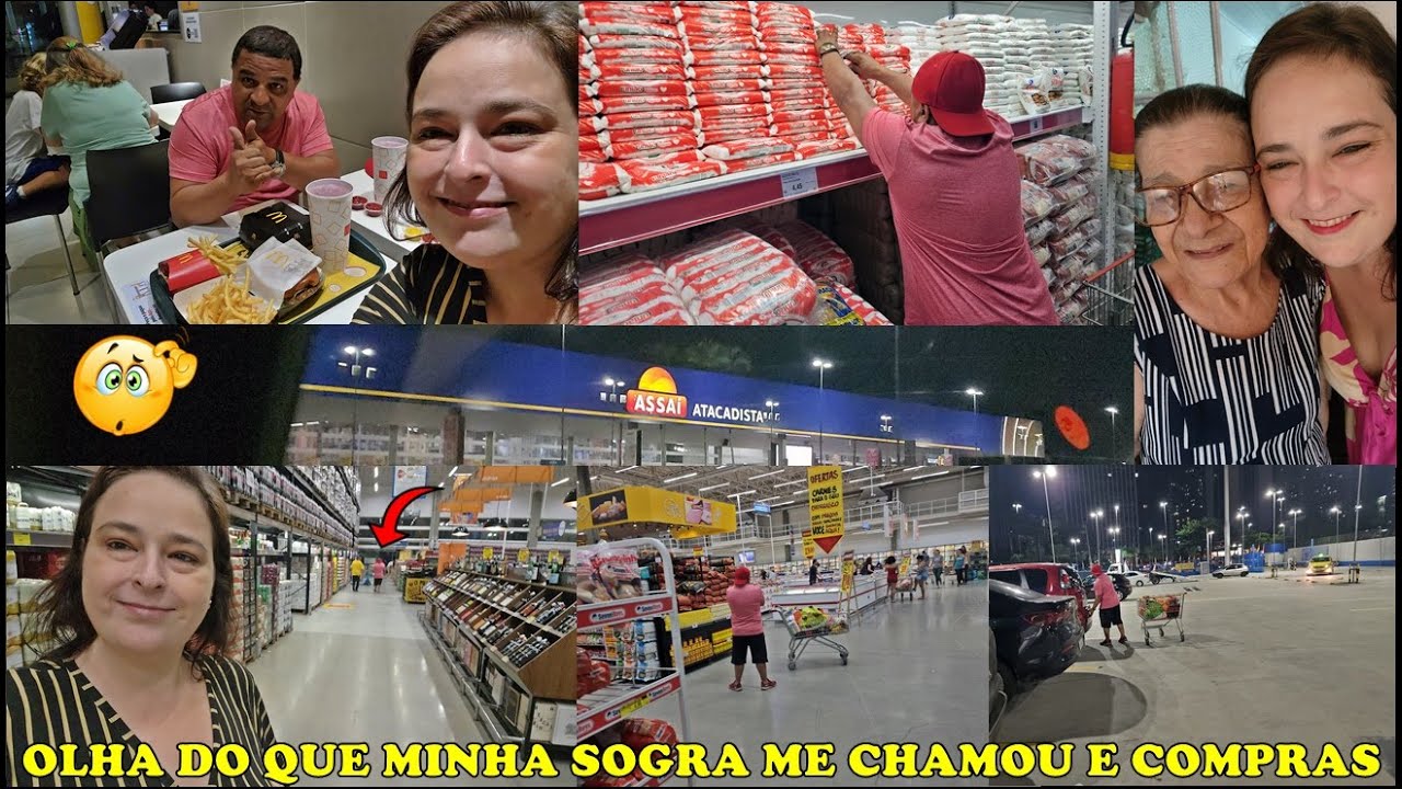 OLHA DO QUE MINHA SOGRA ME CHAMOU😯E COMPRAS DE REPOSIÇÃO NO SUPERMERCADO - FOMOS NO MC DONALD´S