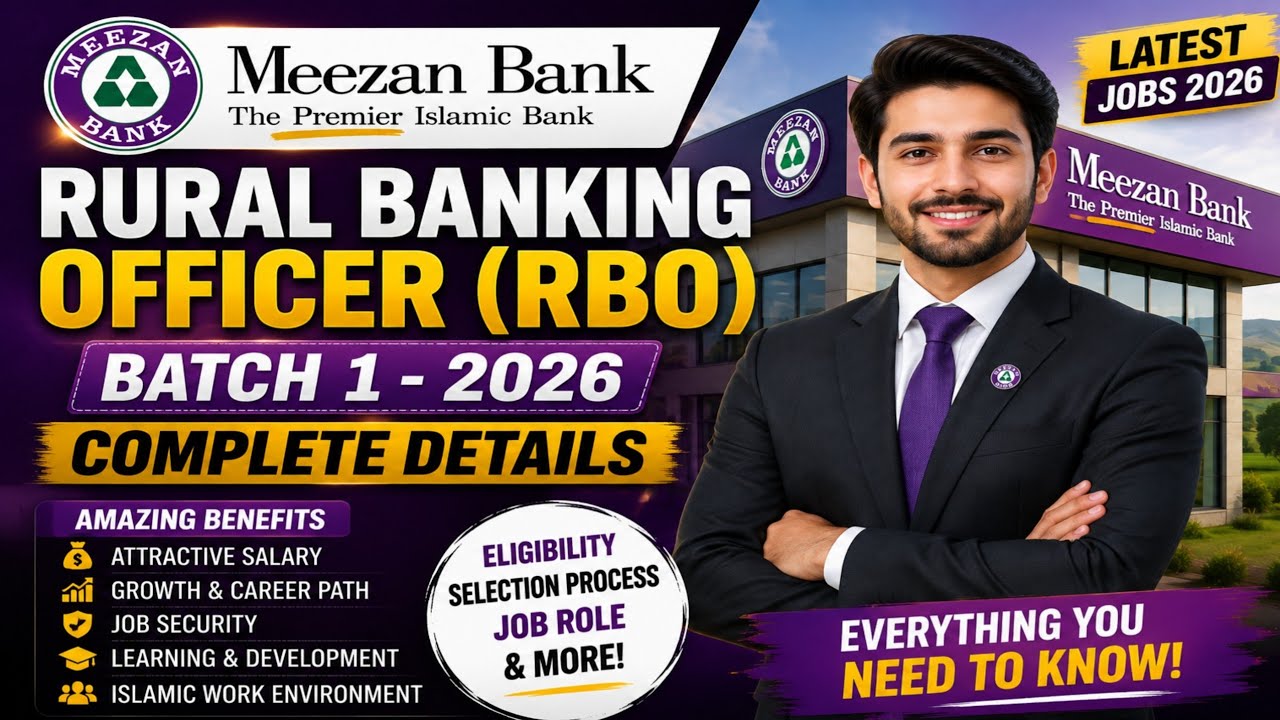 Meezan Bank Rural Banking Officer Jobs 2026 | RBO Batch 1 | Eligibility & Apply Online