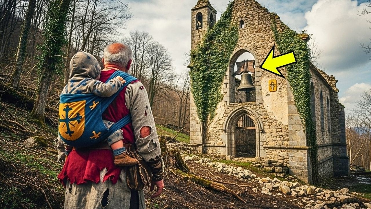 ABUELO VIUDO golpea CAMPANA ANTIGUA en CAPILLA GÓTICA ABANDONADA, pero SILENCIO revela algo y…