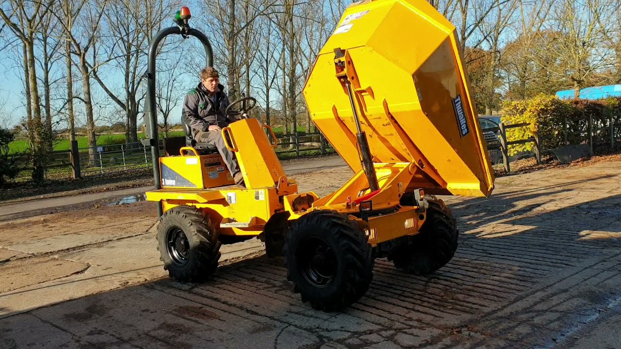 Thwaites 3 Ton Swivel Dumper - Test Drive Working Review | diggersandtractors.com