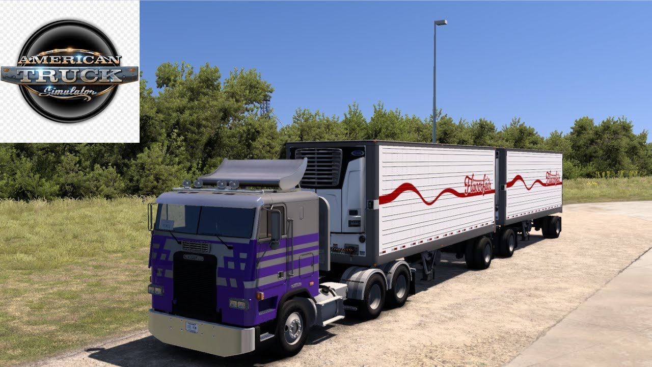 American Truck Sim - Freightliner FLA transporting groceries to Valentine [pt2]