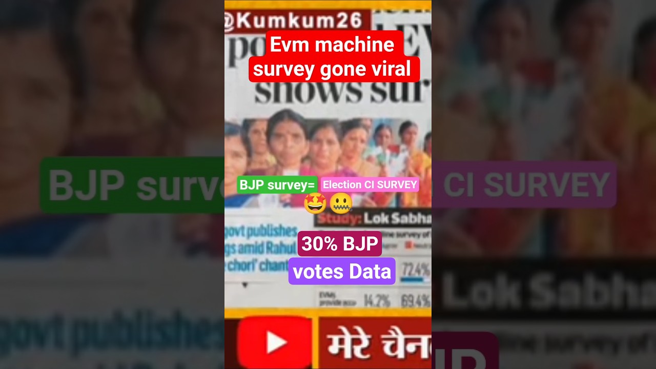 evm machine survey gone viral BJP survey election commission survey best trending viral shorts aap