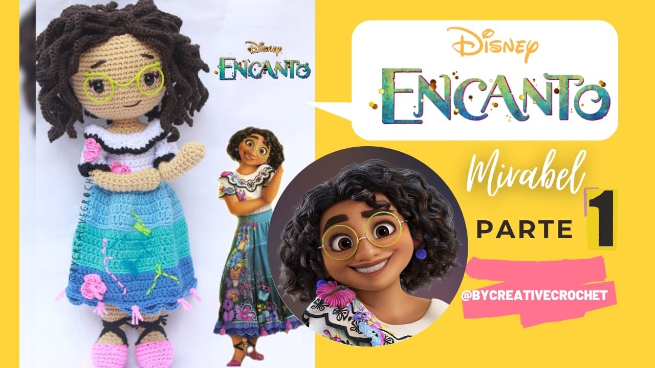 MIRABEL MADRIGAL AMIGURUMI ENCANTO DISNEY | PARTE 1 🥰💕 Tutorial tejido a crochet