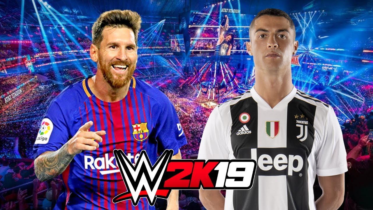 LIONEL MESSI VS CRISTIANO RONALDO | WWE 2K19 Gameplay