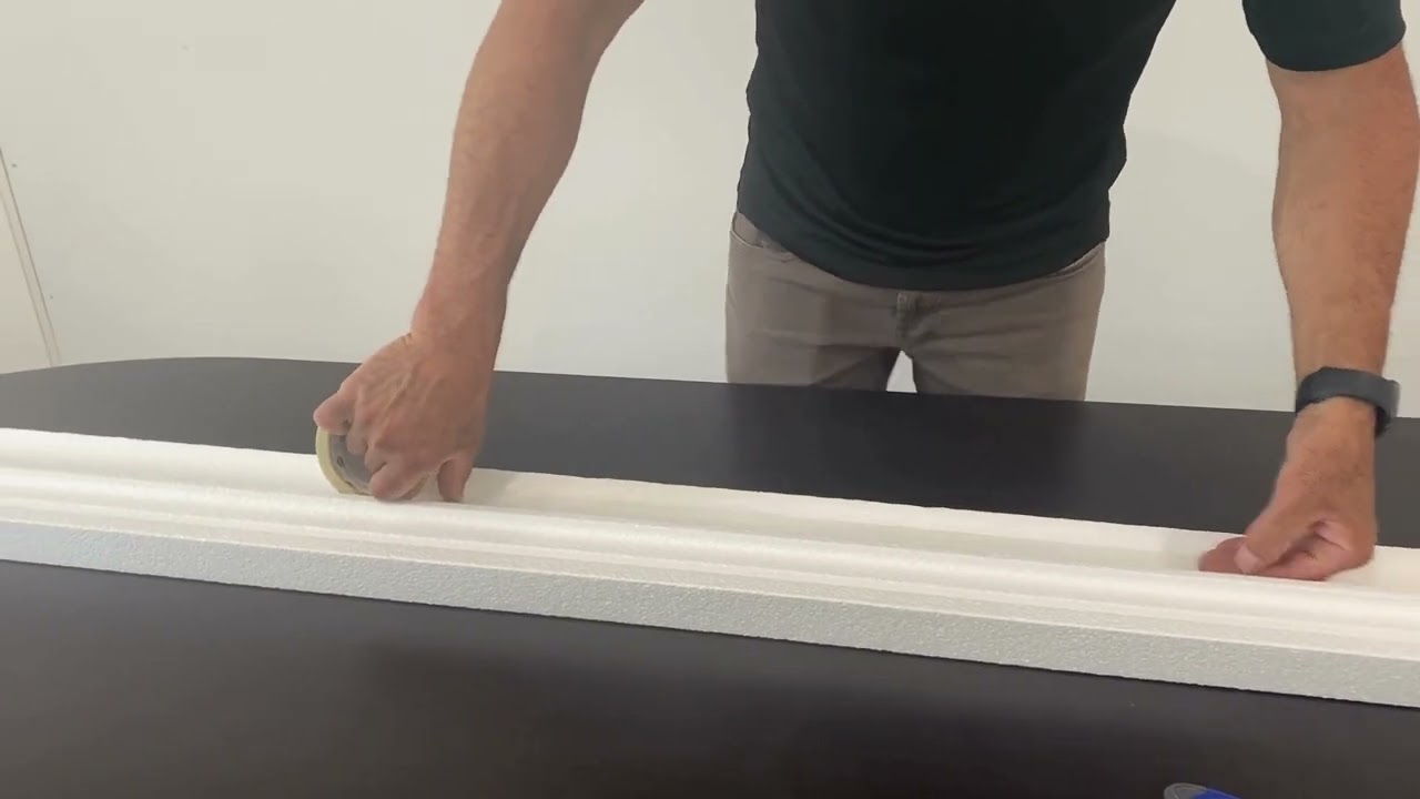 How to - bend Modern Moulding styrofoam cantilever forms