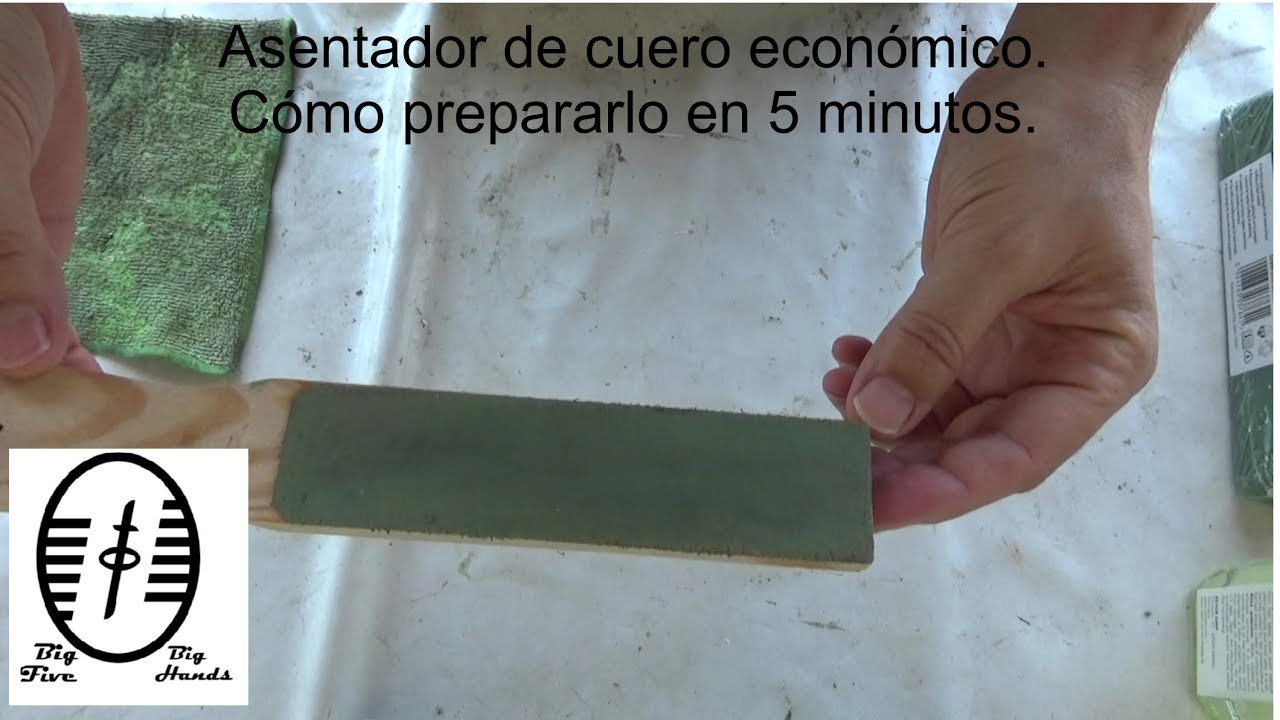 Asentador de cuero para cuchillos. Barato y listo en 5 minutos.