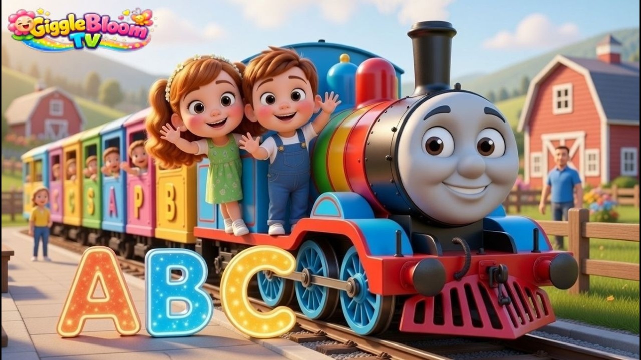Alphabet Train Adventure A-Z 🚂 | Learn ABCs with Bloom & Giggle | GiggleBloomTV