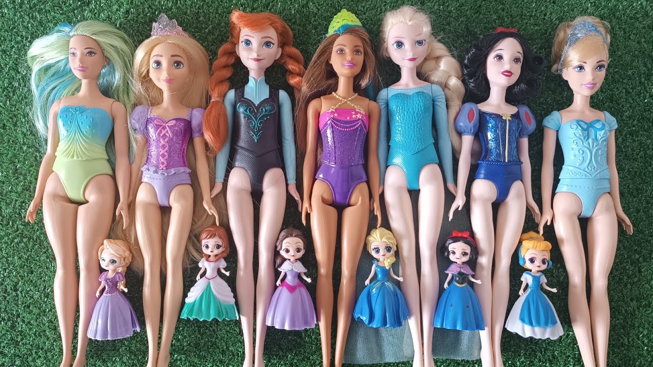 Mattel Disney Princesses Dress up Ariel, Rapunzel, Belle, Tiana, Sindirella, Mulan DIY
