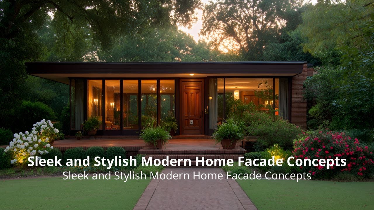 Sleek and Stylish Modern Home Facade Concepts