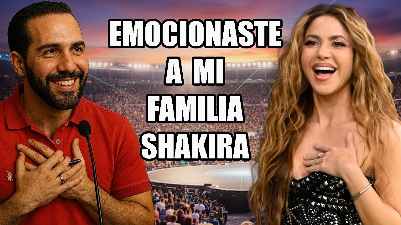 Shakira le dedicó unas preciosas palabras a El Salvador bajo la mirada de los Bukele
