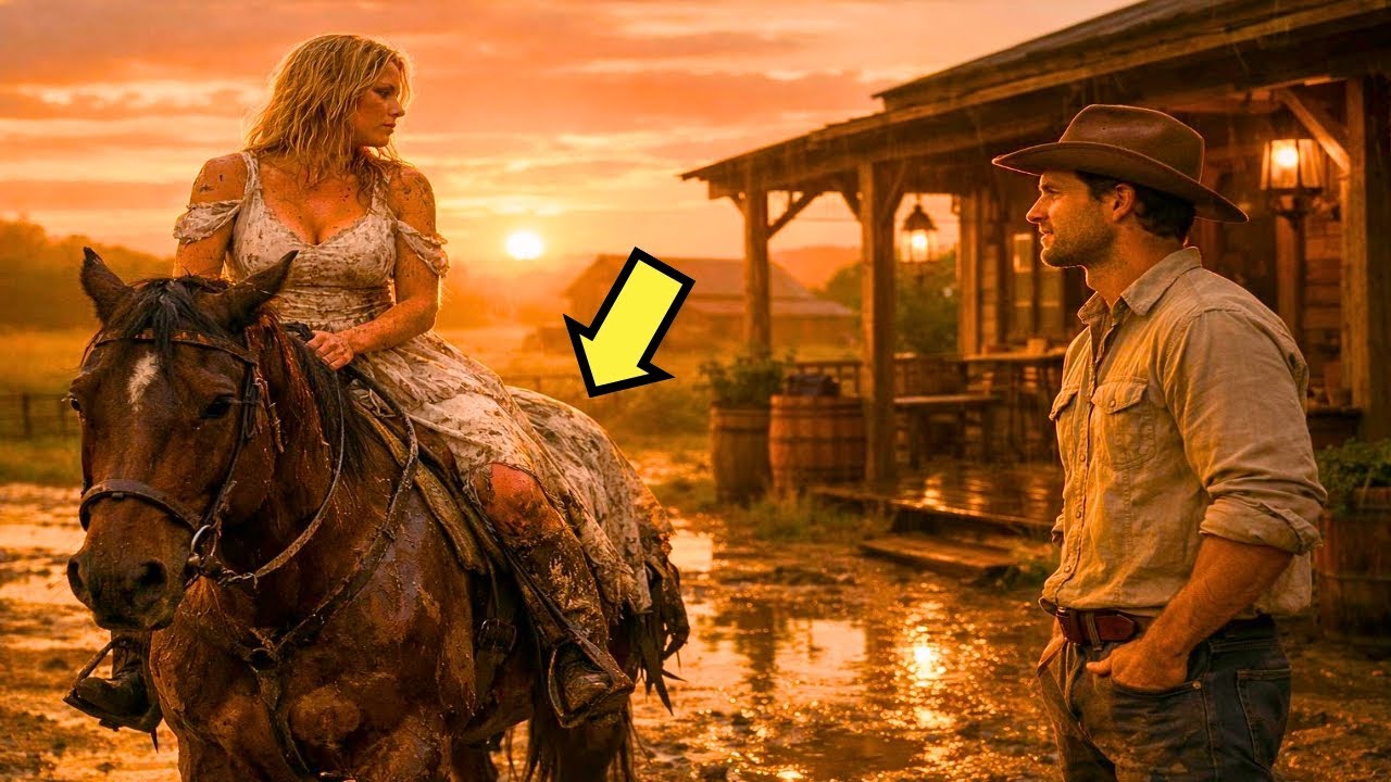MUJER LLEGA A CABALLO TODA SUCIA DE LODO A LA CITA… CUANDO EL RANCHERO SUPO LA RAZÓN
