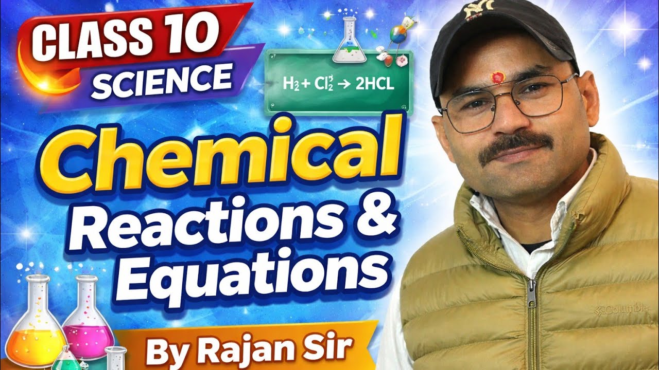 Chemical Reactions & Equations in One Shot 🔥 | Class 10 Science | By Rajan Sir