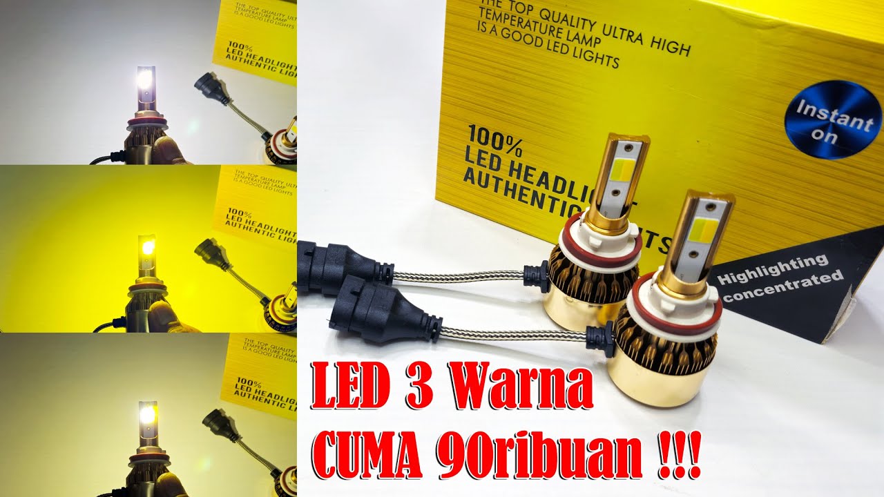 Review LED Foglamp 3 Warna Murah Meriah