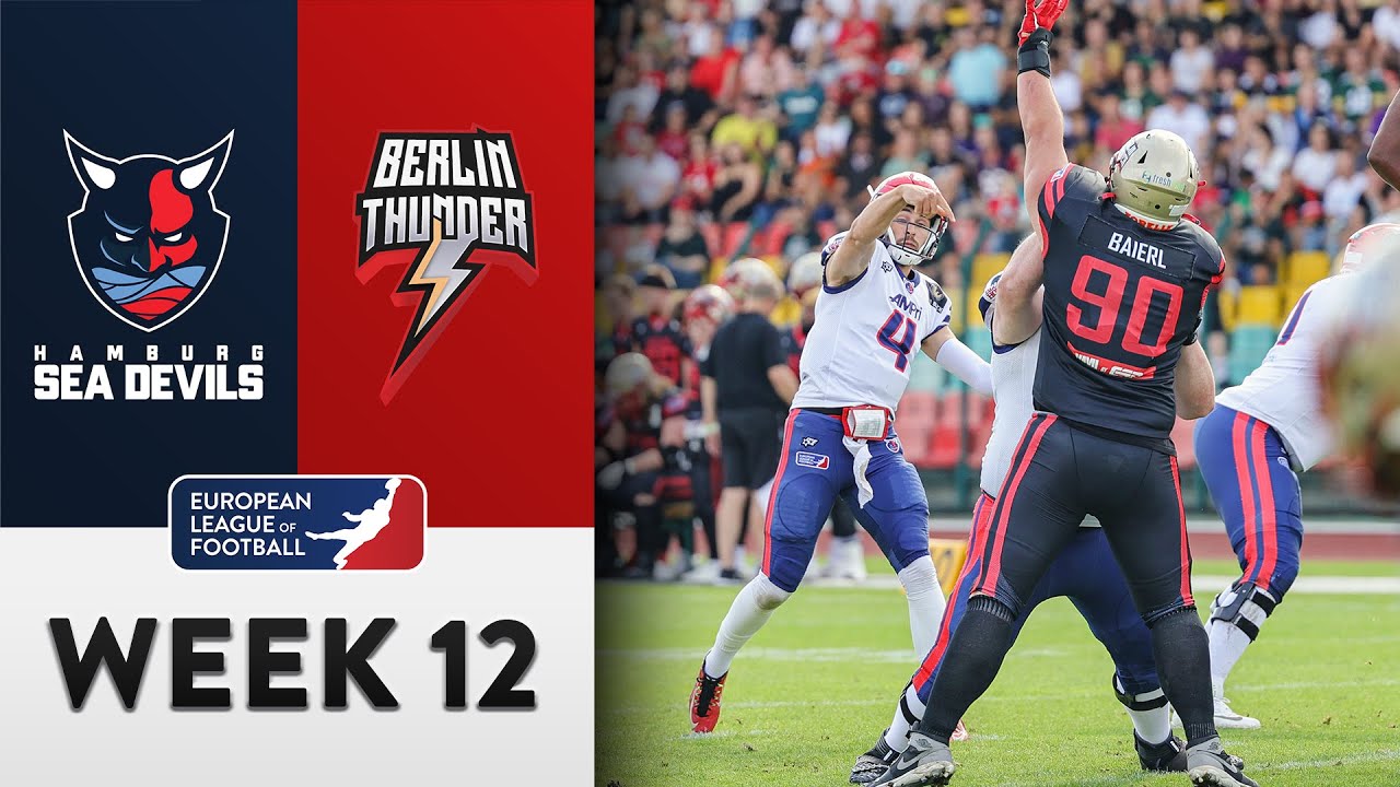 Hamburg Sea Devils @ Berlin Thunder Highlights | Week 12 | Season 2022