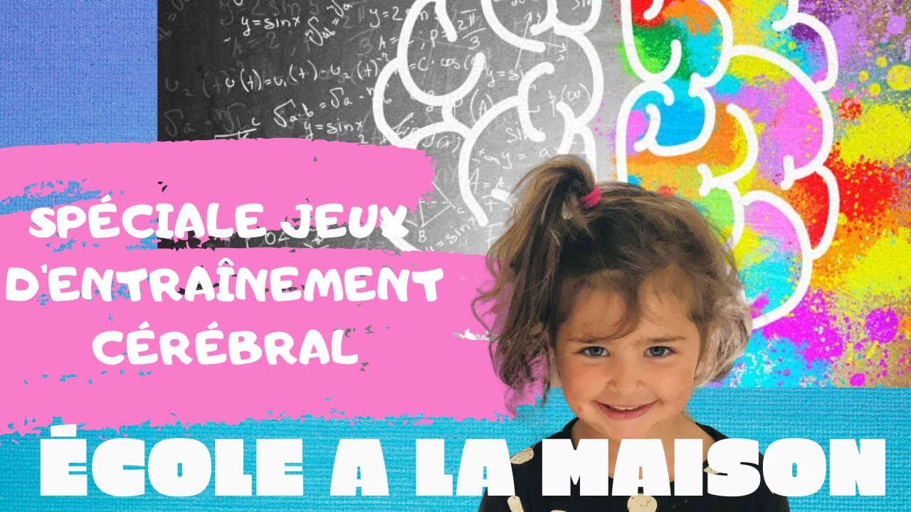 ÉCOLE À LA MAISON SPÉCIALE JEUX D'ENTRAÎNEMENT CÉRÉBRAL MATERNELLE