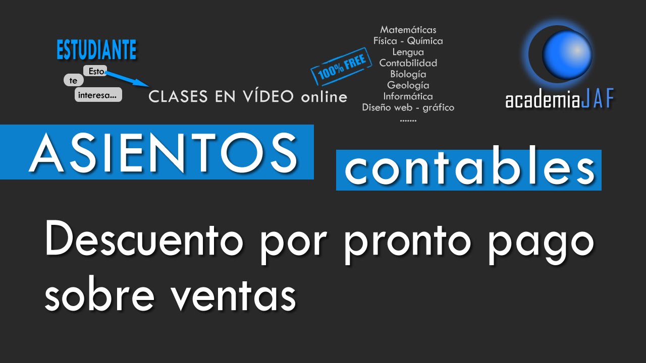 Descuento sobre ventas por Pronto Pago fuera o incluido en factura de cliente - CONTABILIDAD