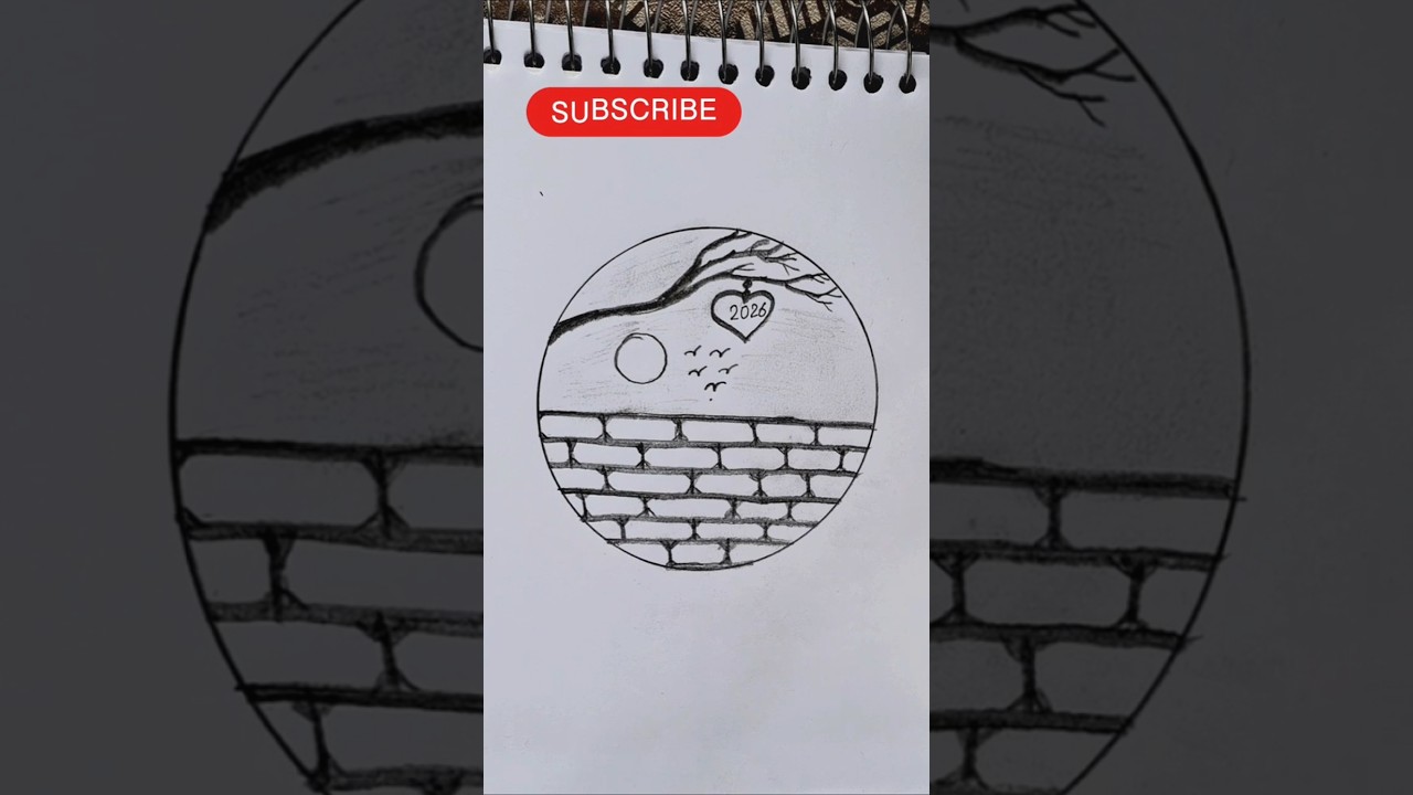 2026 happy new years drawing easy