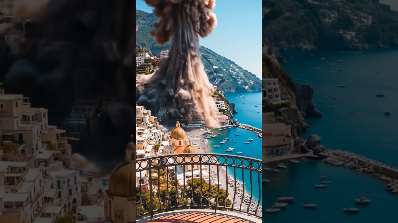 Devastating Landslide Destroys Cliffside Village! 😱 | Shocking Collapse Caught on Camera