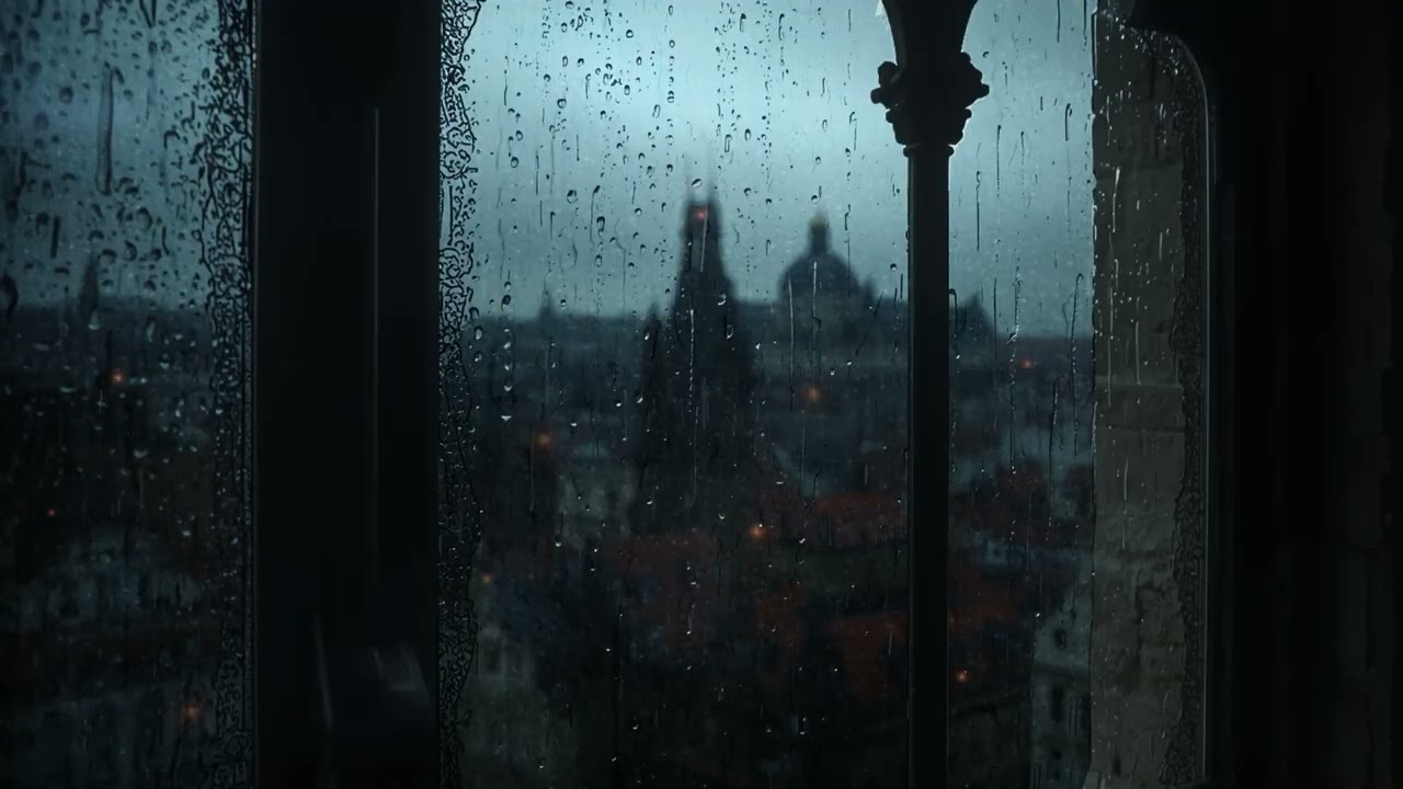 Fall Asleep by the Cozy Window Rain 🌧️ Gentle Thunder Rain Sounds for Deep Sleep & Anxiety Relief