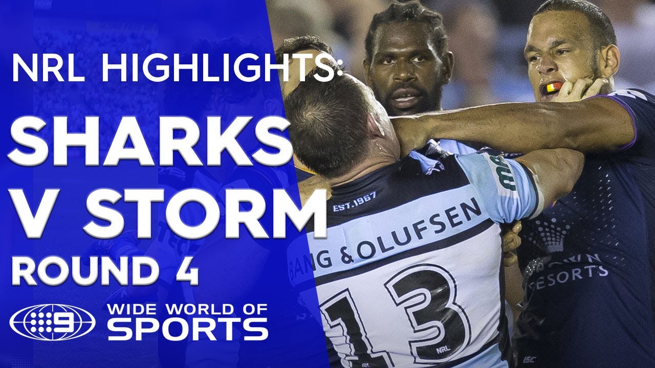 NRL Highlights: Cronulla Sharks v Melbourne Storm - Round 4