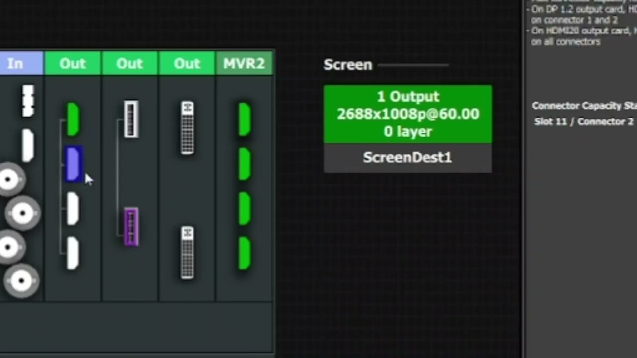BARCO E2 # Output Slot Setup