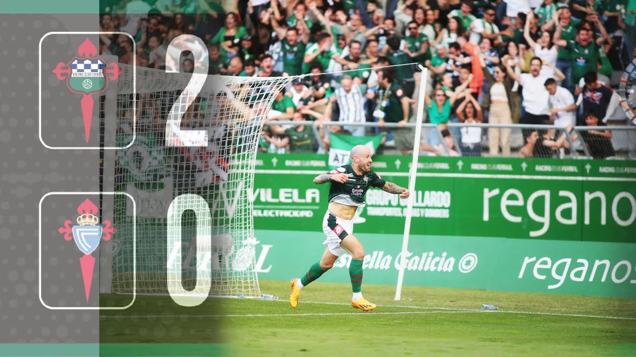 🍾🎆ASCENSO RACING CLUB FERROL I ⚽ FULL MATCH I Liga 1&ordf;RFEF 22/23 I J38. Racing 2 &ndash; RC Celta B 0
