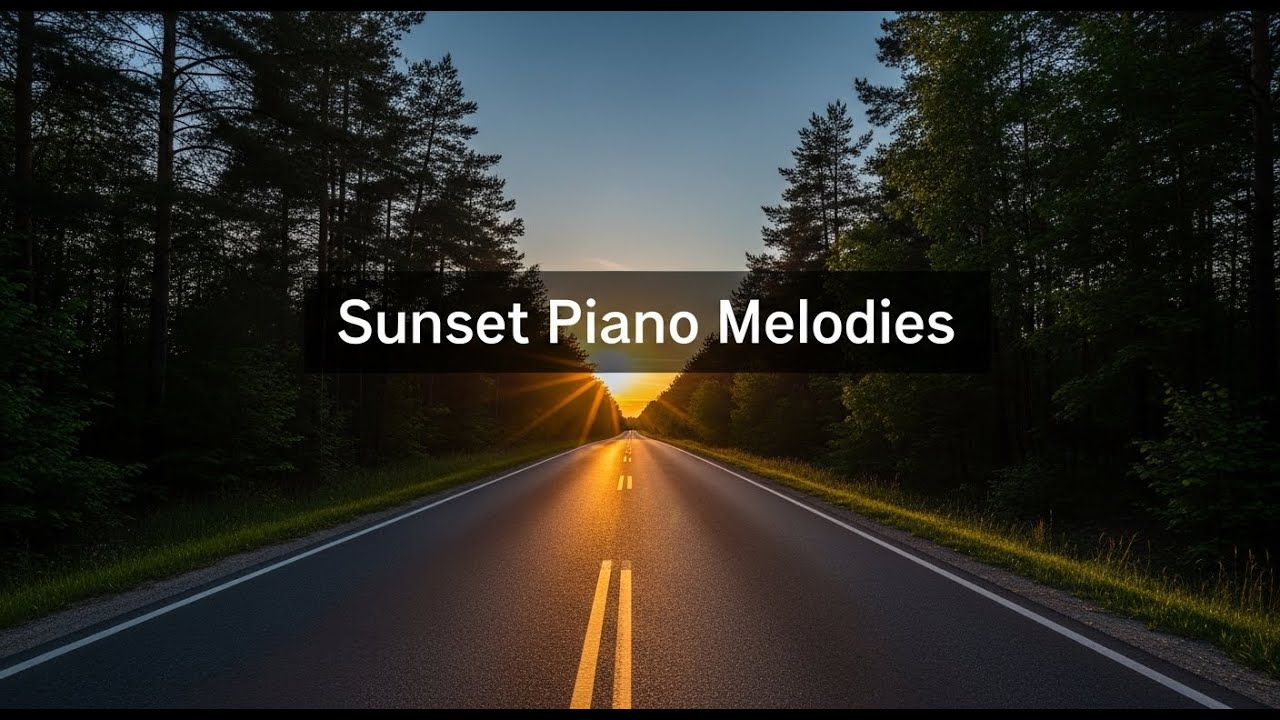🌧 TOP 50 Rainy Sunset Piano | Cozy & Relaxing Background Music