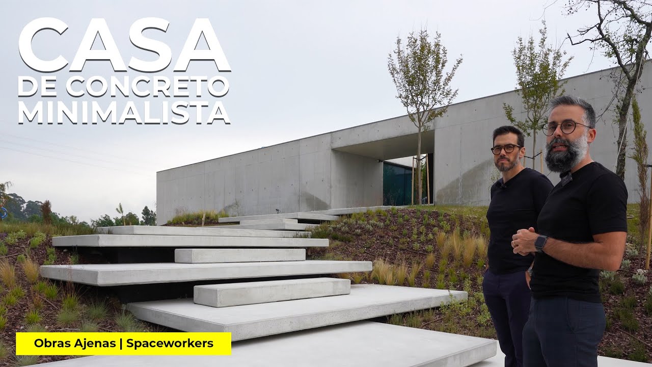 CASA de CONCRETO MINIMALISTA Contemporánea con VISTA al PAISAJE | Obras Ajenas | Spaceworkers